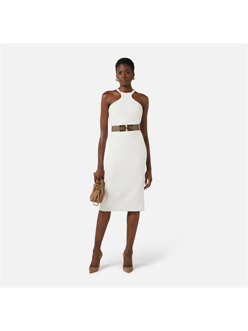 Abito in crêpe leggero con dettaglio gioiello